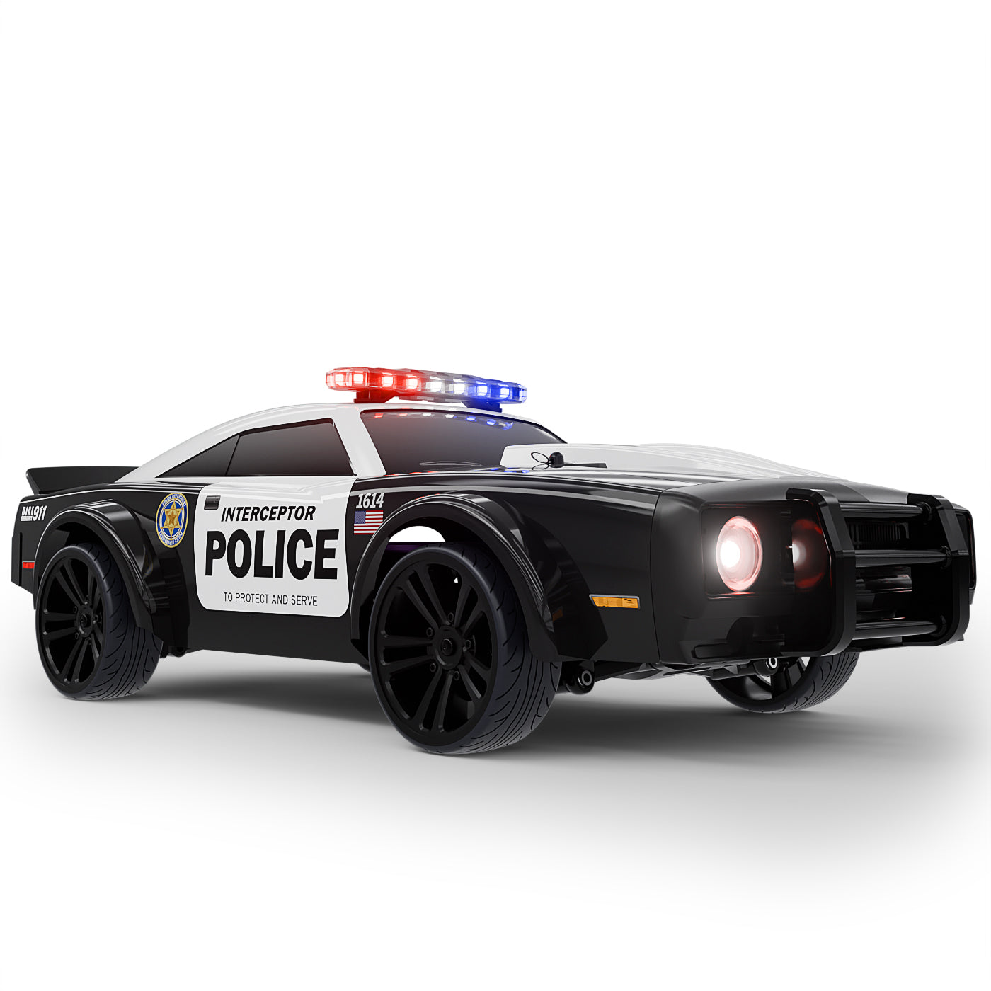 SG PINECONE FOREST SG1614 1:16 4WD Muscle Police RC Car – 2.4GHz RTR, 35KM/H, Drift Wheels Included