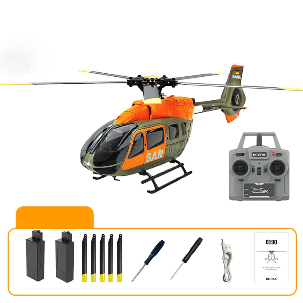 COOLBANK & RC ERA C190 1:30 Scale H145 Flybarless RC Helicopter with 6-Axis Gyro, 6CH, Optical Flow, RTF