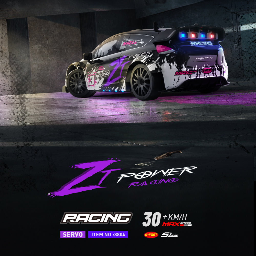 ENOZE 8804 / 8805 1/24 Scale Drift RC Car - Ford Rally or Porsche | 30KM/H Speed, LED Lights, 2.4GHz Remote Control