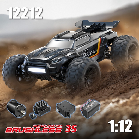 MJX Hyper Go 12212 1/12 High-Speed Brushless RC Truck – 58KM/H, 3S Battery, Full Metal RTR