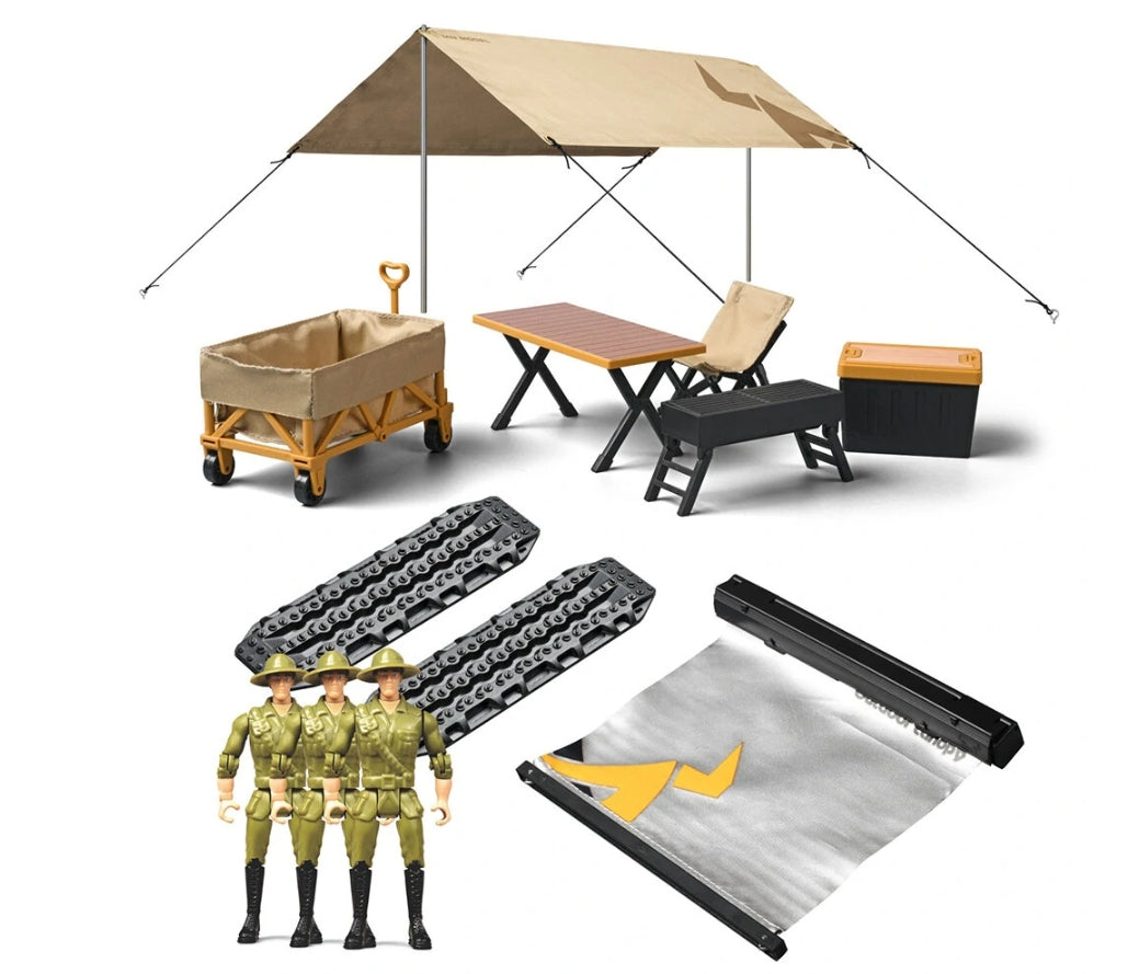 MN-85K 1/12 Outdoor Camping Equipment Set for RC Cars & Trucks – Scale Accessories Kit