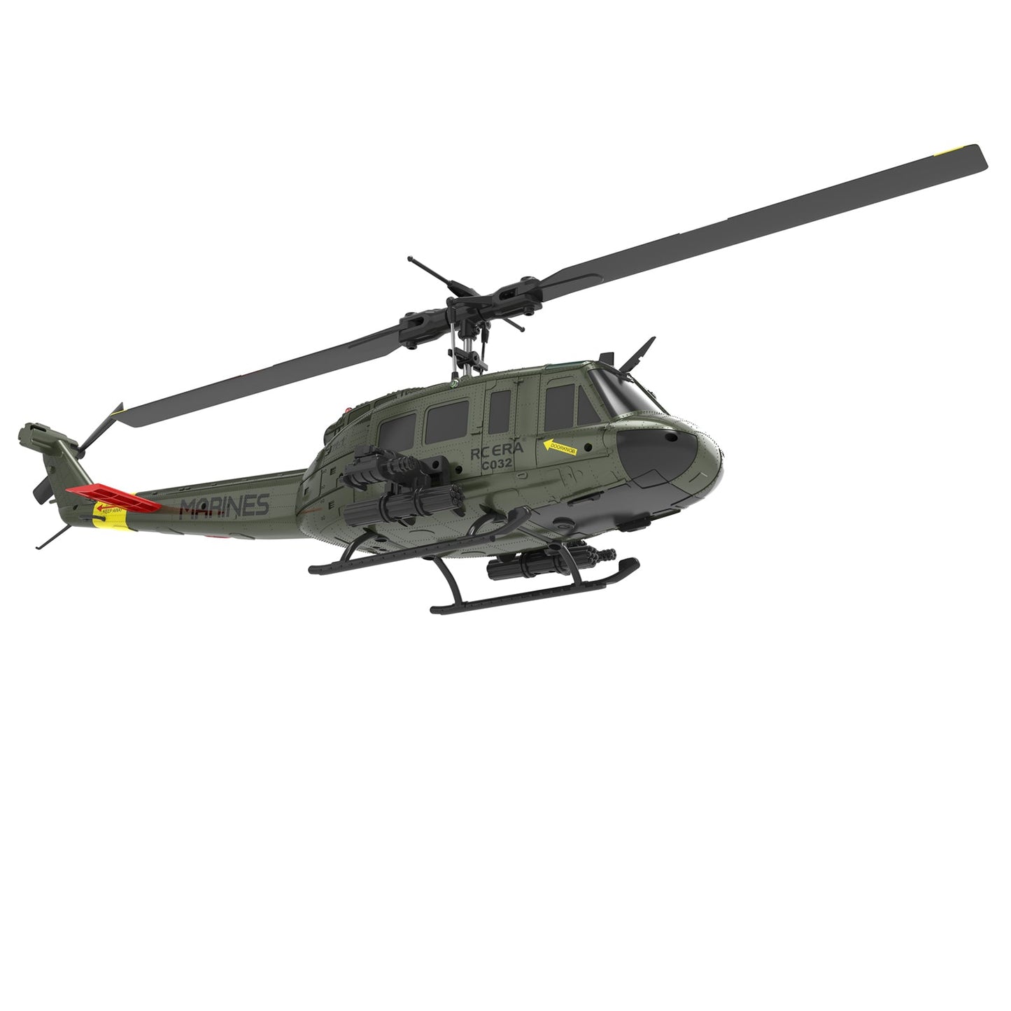 RC ERA C032 UH-1 Huey 6CH Brushless RC Helicopter with Gyro Stabilization – Scale Replica with Altitude Hold & 3D Inverted Flight