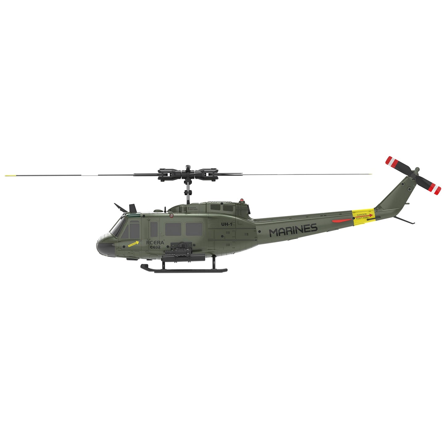 RC ERA C032 UH-1 Huey 6CH Brushless RC Helicopter with Gyro Stabilization – Scale Replica with Altitude Hold & 3D Inverted Flight