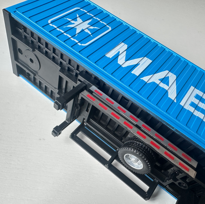 1/36 RC truck container with opening rear doors