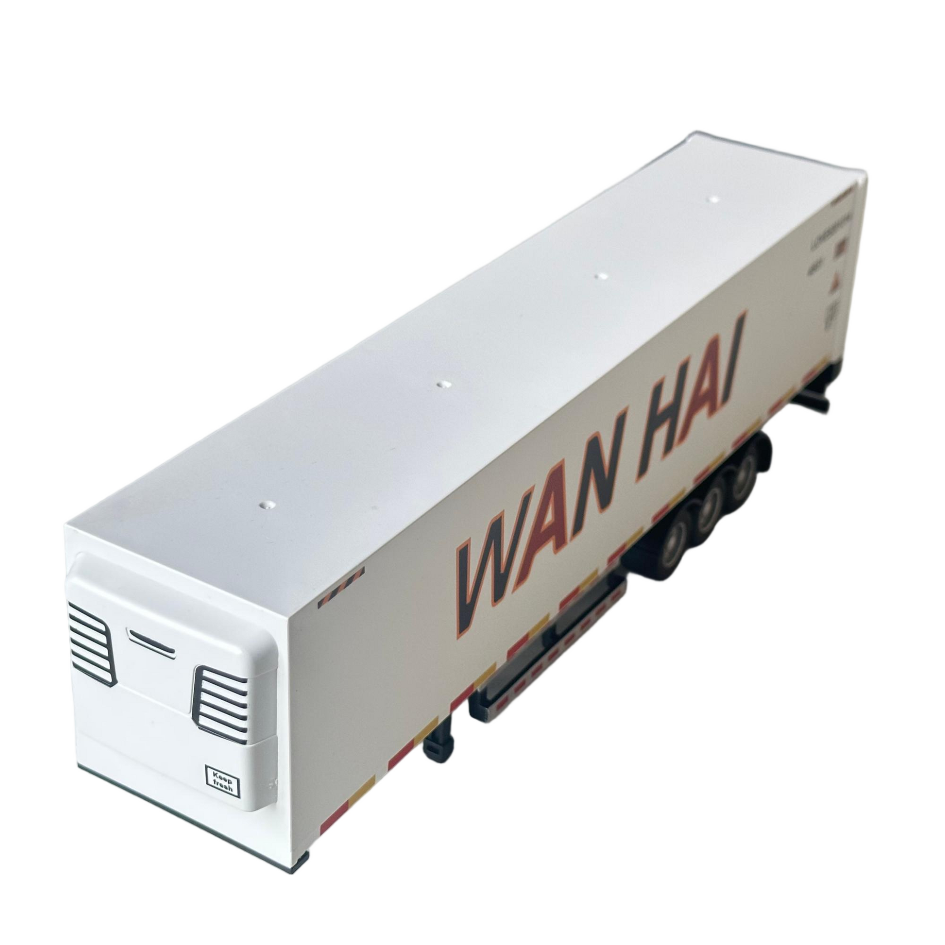 1/36 RC semi truck refrigerated container