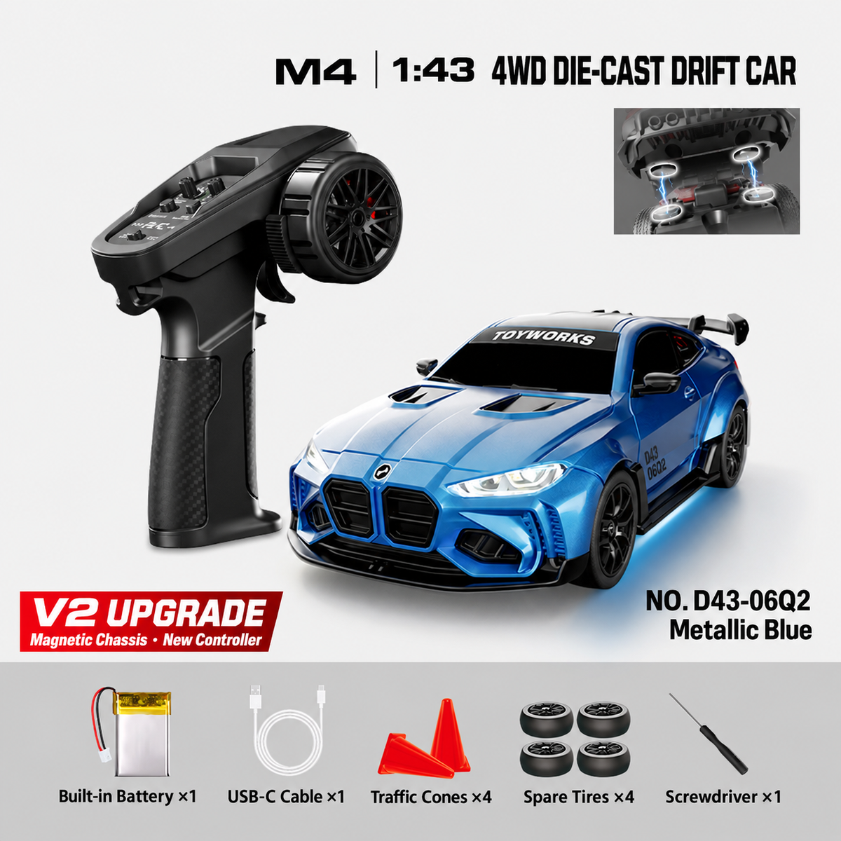 D43-06Q2 HSTAR M4 1/43 RC Drift Car