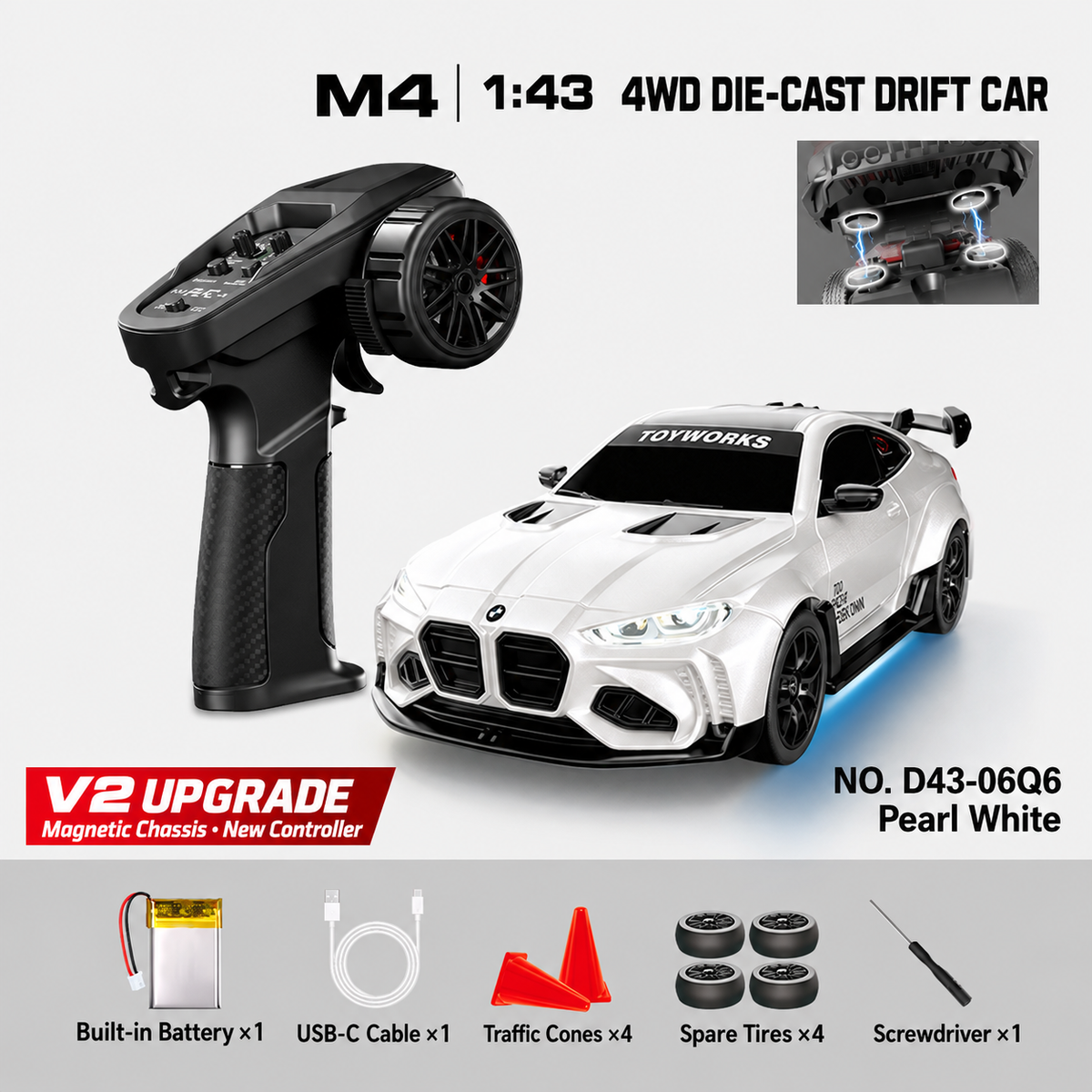 D43-06Q6 HSTAR M4 1/43 RC Drift Car