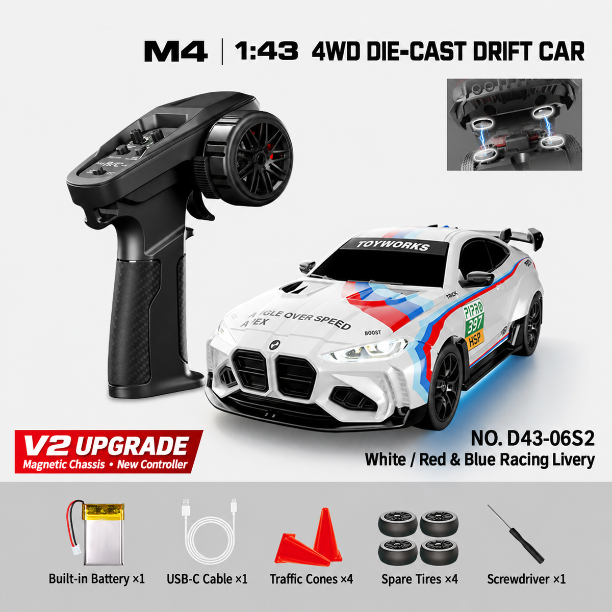 D43-06S2 HSTAR M4 1/43 RC Drift Car