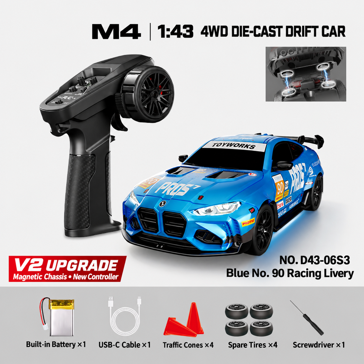 D43-06S3 HSTAR M4 1/43 RC Drift Car