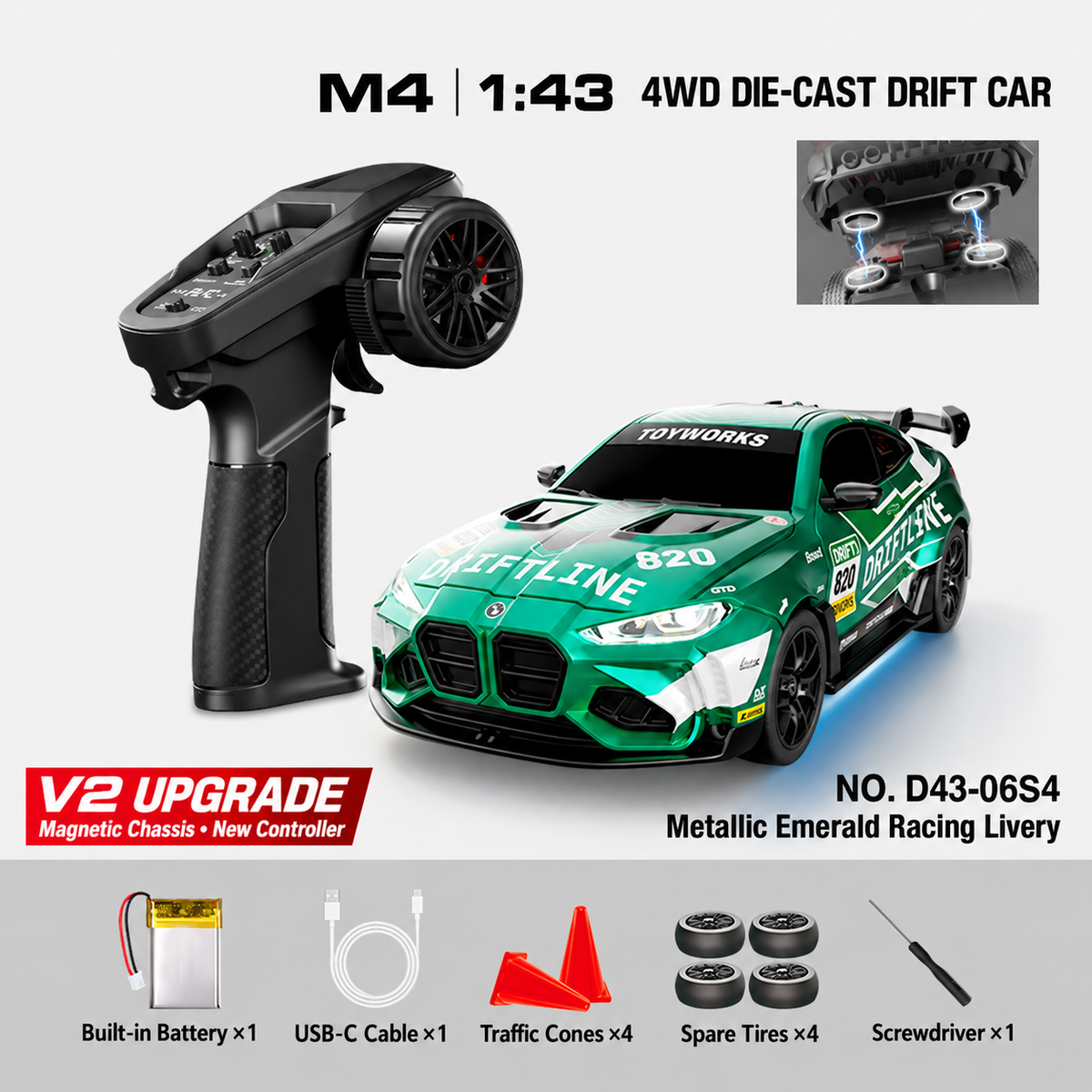 D43-06S4 HSTAR M4 1/43 RC Drift Car