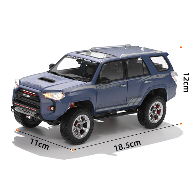 Hengguan HG4-209 Toyota 4Runner 1/18 Scale Licensed Alloy RC Car – Dual Motor, LED Lights, Smoke System