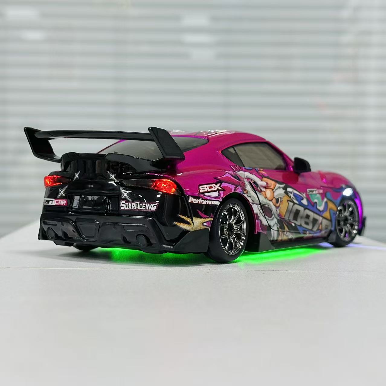 Hstar D24 1/24 Scale RC Drift Car – 4WD, Gyro Stabilized, LED Lights, 25+ KM/H