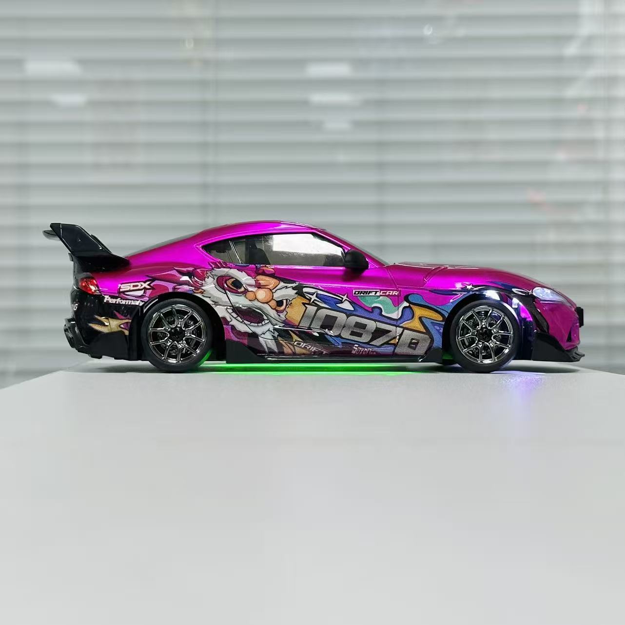 Hstar D24 1/24 Scale RC Drift Car – 4WD, Gyro Stabilized, LED Lights, 25+ KM/H