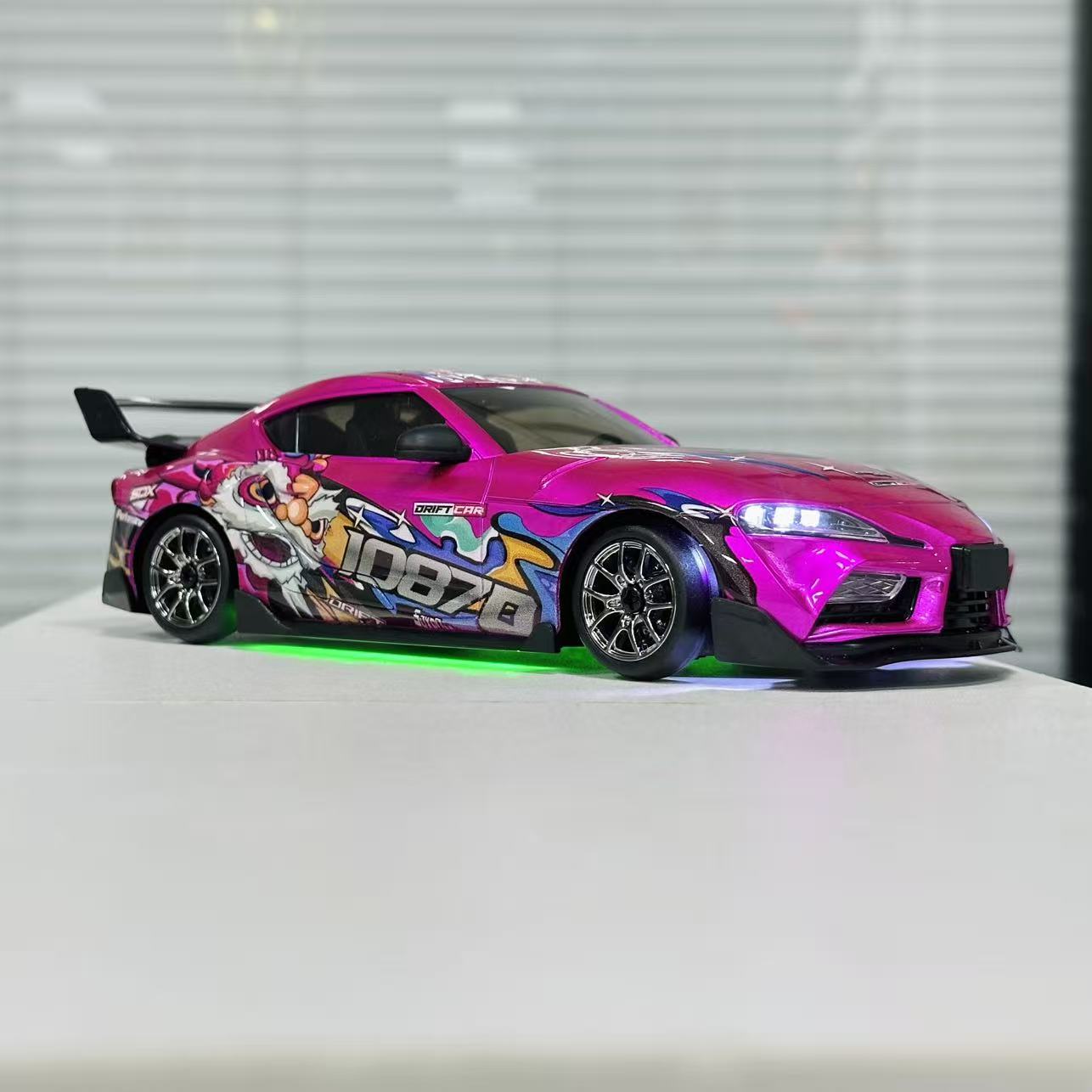 Hstar D24 1/24 Scale RC Drift Car – 4WD, Gyro Stabilized, LED Lights, 25+ KM/H