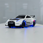 HStar D43-02Q 1/43 4WD Alloy RC Drift Car – GTR Edition with LED Lights & Gyro Stabilization