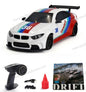 Mini RC drift car with LED headlights and taillights
