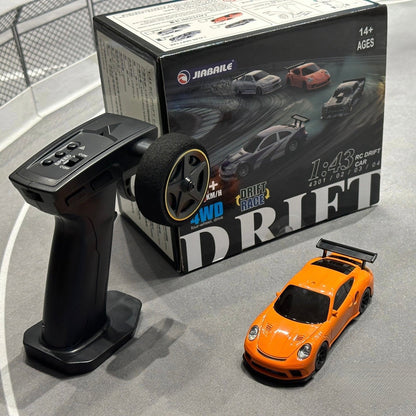 Jiabaile 1/43 Scale RC Drift Car - 4WD Fully Proportional Mini RC Car RTR