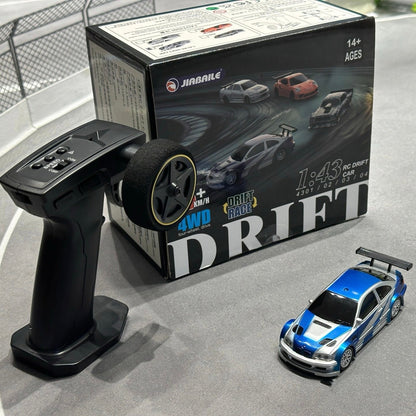 Jiabaile 1/43 Scale RC Drift Car - 4WD Fully Proportional Mini RC Car RTR