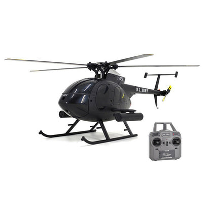 RC ERA C189 MD500 Military Flybarless RC Helicopter with Dual Brushless Motors and Altitude Hold - RTF