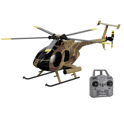 RC ERA C189 MD500 Military Flybarless RC Helicopter with Dual Brushless Motors and Altitude Hold - RTF