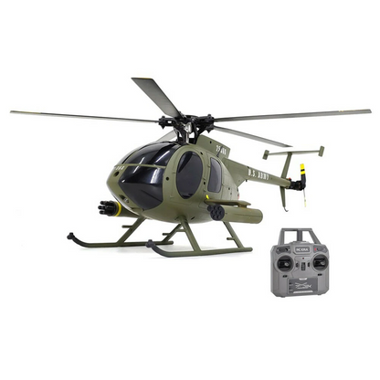 RC ERA C189 MD500 Military Flybarless RC Helicopter with Dual Brushless Motors and Altitude Hold - RTF