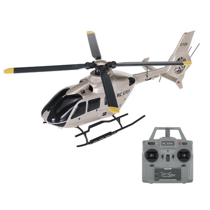 RC ERA C123 PRO EC135 R/C Helicopter - 6CH 1/36 Single Rotor with Barometer & Optical Flow Precision - Advanced Brushless RC Helicopter for Enthusiasts