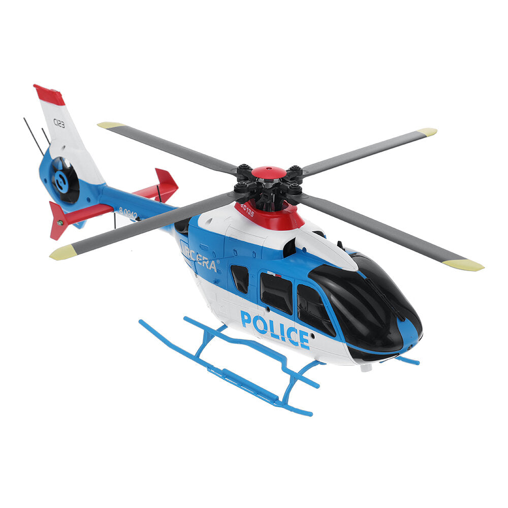 RC ERA C123 PRO EC135 R/C Helicopter - 6CH 1/36 Single Rotor with Barometer & Optical Flow Precision - Advanced Brushless RC Helicopter for Enthusiasts