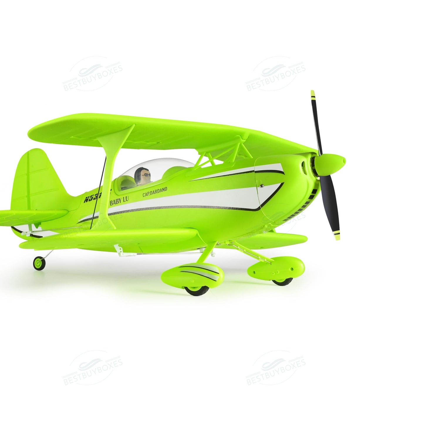 WLtoys XK A310 RC biplane in flight