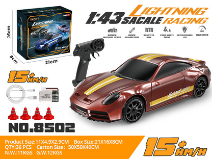 Red ENOZE 8502 1/43 RC drift car