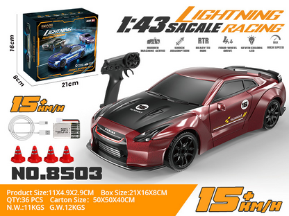 Red ENOZE 8503 1/43 RC drift car