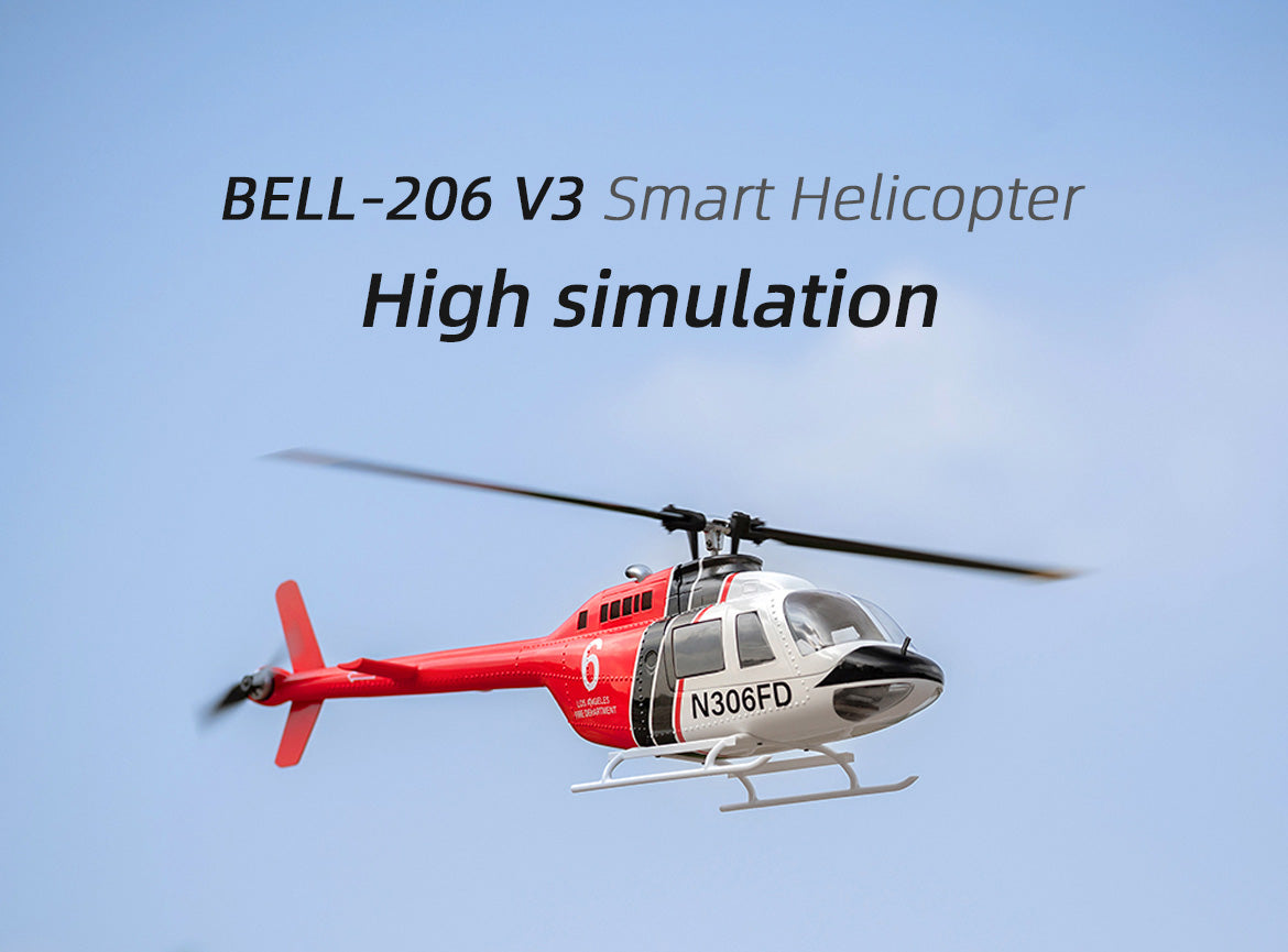Flywing Bell 206 V3 GPS scale RC helicopter detail 1