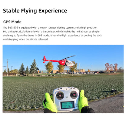 Flywing Bell 206 V3 GPS scale RC helicopter detail 9