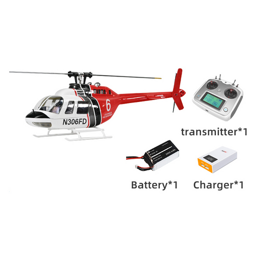 Flywing Bell 206 V3 GPS RC helicopter RTF with one battery