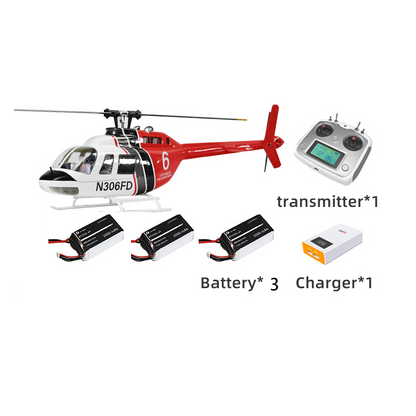 Flywing Bell 206 V3 GPS RC helicopter RTF three-battery package