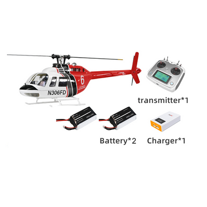 Flywing Bell 206 V3 GPS RC helicopter RTF two-battery package