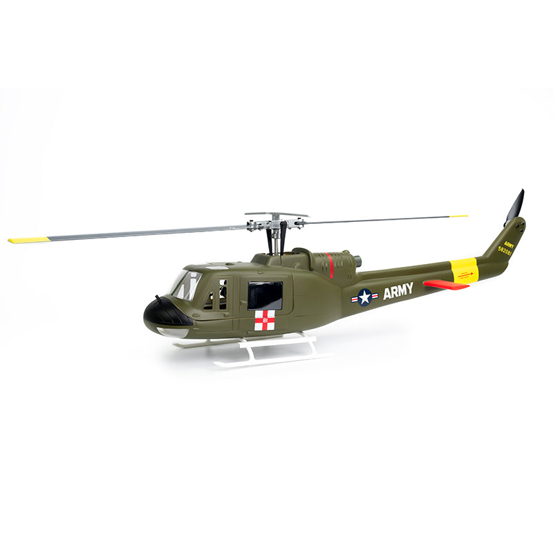 Flywing UH-1 V4 green fuselage with two-blade rotor