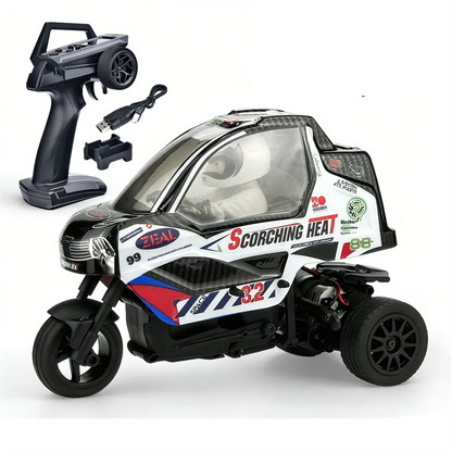 Geeks X801 three-wheel RC motorcycle side view