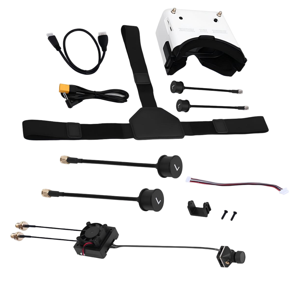 Hawkeye HD digital FPV air unit and goggles combo