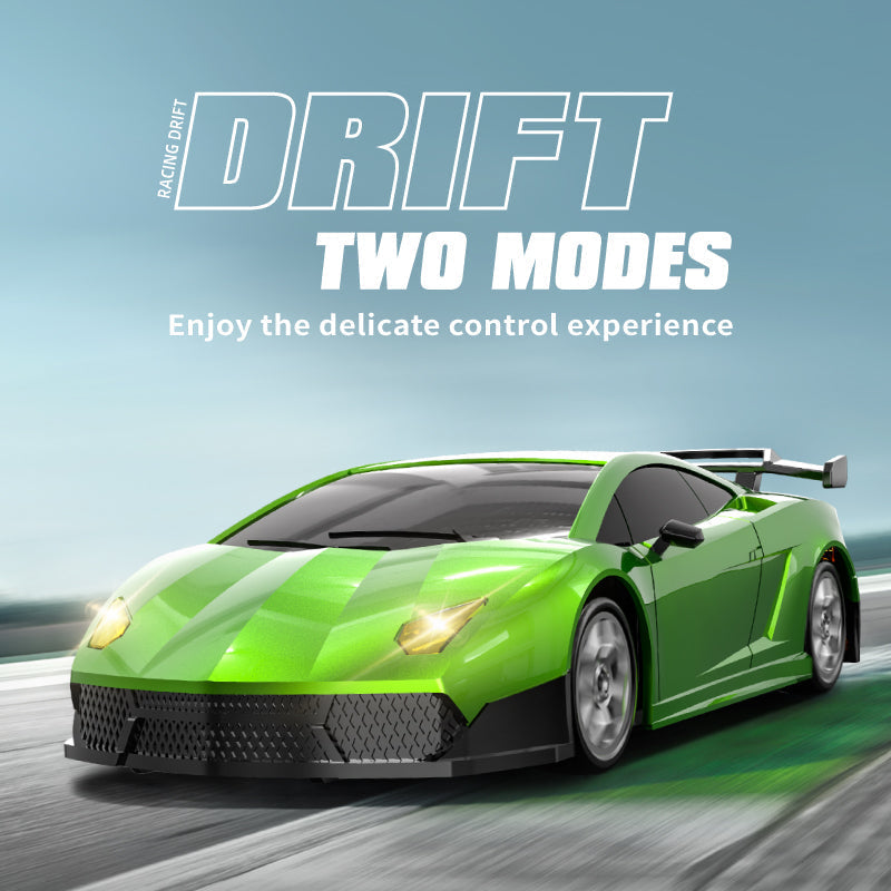 HBX 2198 1/43 RC drift car and spare parts — haiboxing hbx 2198 rc drift car green product image