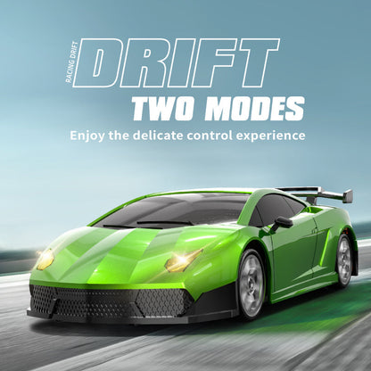 HBX 2198 1/43 RC drift car and spare parts — haiboxing hbx 2198 rc drift car green product image