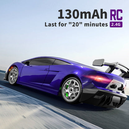 HBX 2198 1/43 RC drift car and spare parts — hbx 2198 1 43 mini drift car purple product image