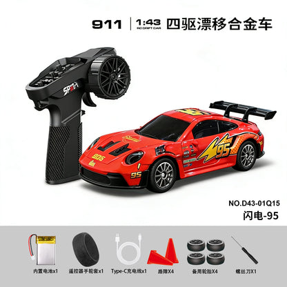 HStar D43-01Q 1/43 drift car chassis detail