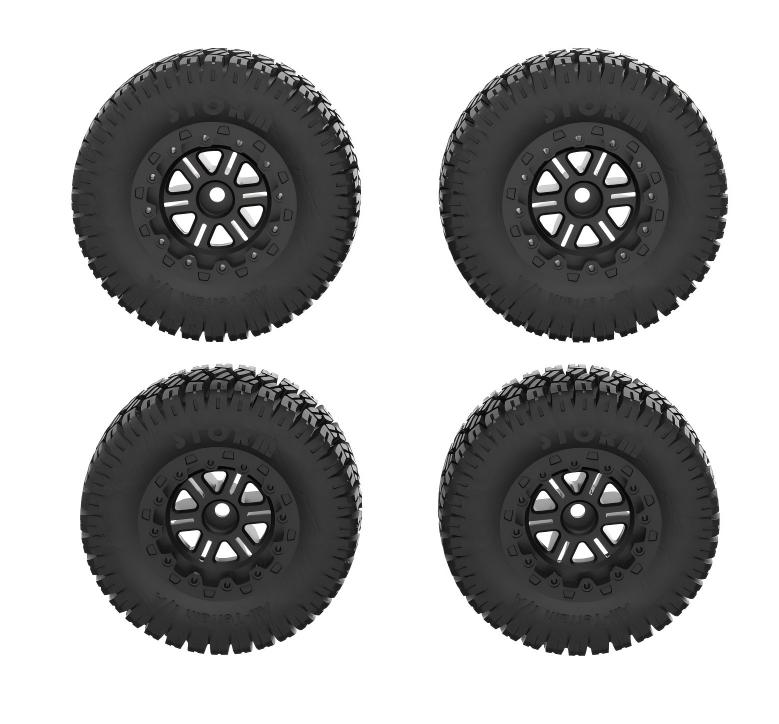 Jiabaile JBL1001–JBL1004 1/10 RC spare part — K051003DesertTiresSet 4pcs product image