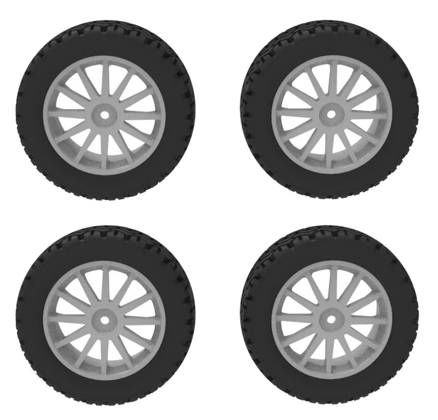 Jiabaile JBL1001–JBL1004 1/10 RC spare part — K061004RallyTiresSet 4pcs product image