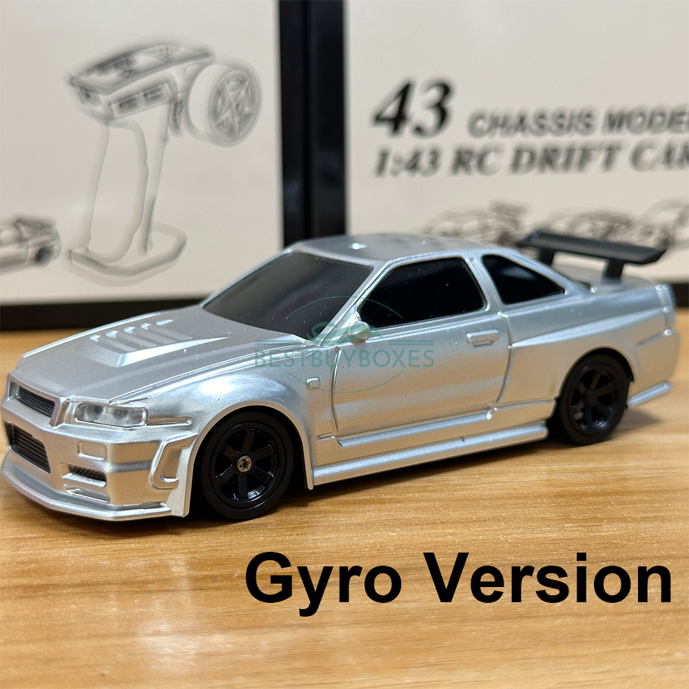 Jiabaile 4304 silver 1/43 gyro RC drift car