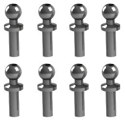 Jiabaile JBL1001–JBL1004 1/10 RC spare part — M274.8x8BallHeadScrews 8pcs