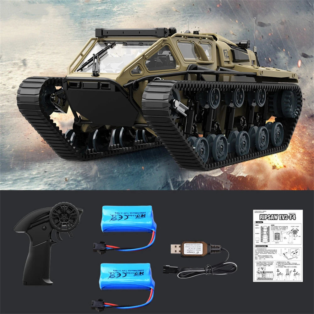 JJRC C8812 desert yellow RC tracked vehicle package