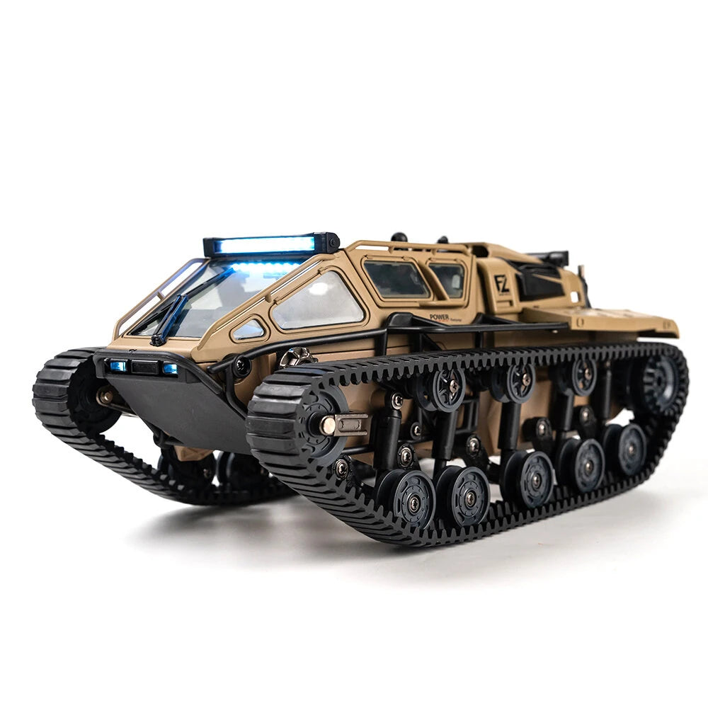 JJRC C8812 RC tracked vehicle in desert yellow