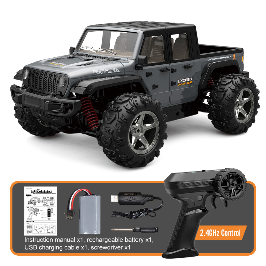 JJRC C8819 1/20 4WD RC pickup truck in grey