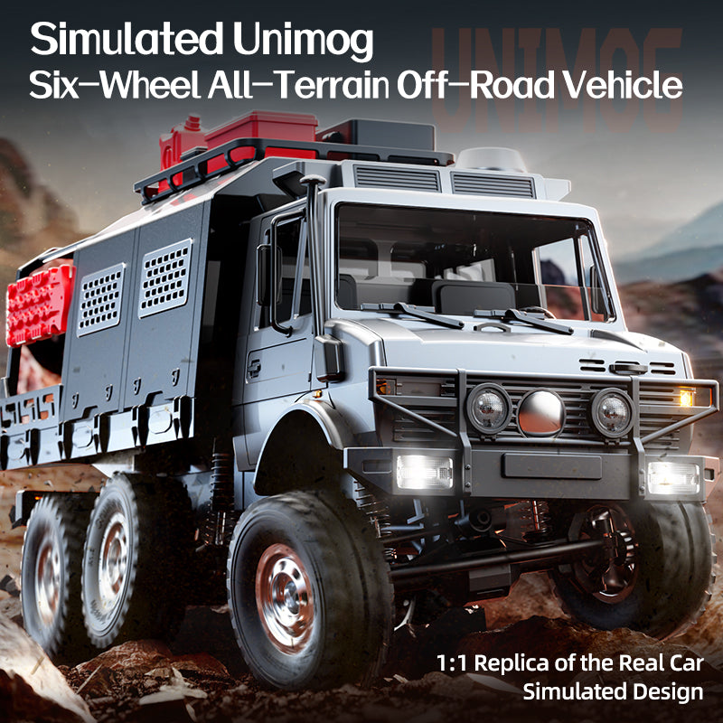 JJRC C8823C 6WD crawler truck on off-road terrain